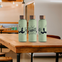 GOURDE EN ACIER 700ML "N'oubliez pas Domedia" 