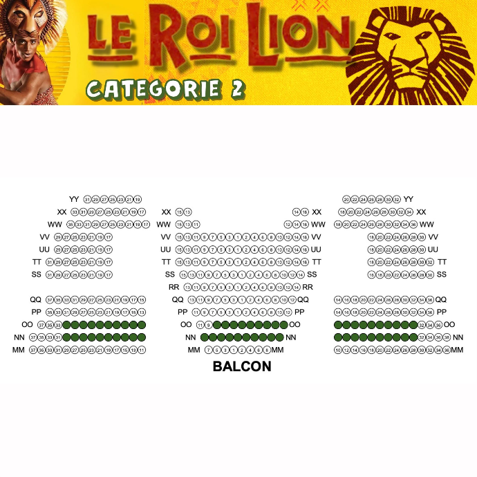 [LeRoiLion2] SHOWTRIP DOMEDIA Le Roi Lion "Catégorie 2" (surclassement)